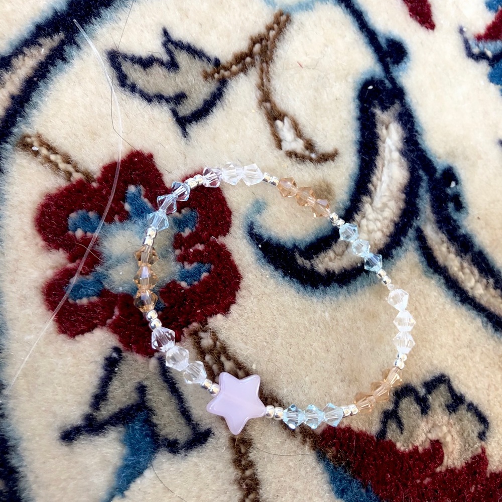 Swarovski hand made beaded bracelet
